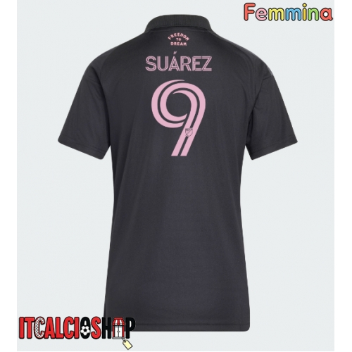 Inter Miami Luis Suarez #9 Seconda Maglia Femmina 2026-27 Manica Corta